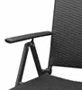 vidaXL Klappstühle, 4 Stück, Polyrattan, Schwarz Produktbild-Vorschau 5