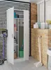 Dmora Armadio Multiuso 2 Ante Abadubidu 37x180h cm Bianco, Anteprima dell’immagine prodotto 4