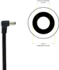 A power adapter plug and a diagram showing its dimensions. Produktbild-Vorschau