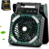 3-in-1 Solar Camping Fan mit LED, 4 Geschwindigkeitsstufen, Produktbild-Vorschau 1