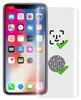 A smartphone screen protector is shown next to a smartphone, with icons indicating face recognition and fingerprint scanning. Produktbild-Vorschau