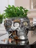 GILDE Übertopf Totenschädel Steampunk Skull planter Produktbild-Vorschau 2