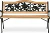 Parkbank mit Rückenlehne 123,5 x 74 x 48 cm Gardi Rose Produktbild-Vorschau 2