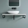 doporro 48x2.5x15 cm rostfreie Edelstahl Wandkonsole Produktbild-Vorschau 3