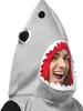 A person wearing a shark costume hood. Produktbild-Vorschau