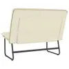 vidaXL Banc Crème 100x75x76 cm Similicuir Voir les images du produit 5