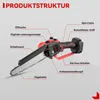 Mini Kettensäge 8Zoll, ohne Akku, Akku Kettensäge mit Produktbild-Vorschau 11