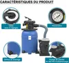 Pískový filtrační systém Wiltec 250 W s filtrační nádrží 14 Náhled obrázku produktu 3