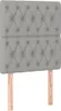 vidaXL Bettgestell mit Kopfteil Hellgrau 80x200 cm Stoff - Produktbild-Vorschau 6