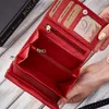 Brødrene Portemonnaie aus Leder für Frauen Erina rot One Produktbild-Vorschau 4