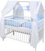 Baby-Delux Hausbett Kinderbett Gitterbett weiß 60x120 Produktbild-Vorschau 1
