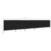 vidaXL 5-teiliges Windschutzgewebe 600 x 160 cm Schwarz Produktbild-Vorschau 5