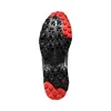 Sohle des Trailrunning-Schuhs "Akyra II" von La Sportiva; mit rutschfestem Profil in Schwarz und Rot. Anteprima dell’immagine prodotto