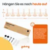 Product information and accessories for a wall-mounted coat rack. Produktbild-Vorschau