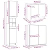 VidaXL 3115876, Biały, Drewno, 3 szt. Podgląd zdjęcia produktu 8