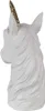 Clayre & Eef Figuur, Eenhoorn, 15 cm, Wit, Polystone Productafbeelding-voorbeeld 4