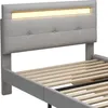 okwish Polsterbett 90*200cm mit LED-Leuchten, 2 Schubladen, Produktbild-Vorschau 6
