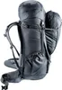 A black Deuter Voyager backpack shown from the side. Produktbild-Vorschau