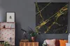 MuchoWow® Wandteppich Wandbehang Marmor - Gold - Schwarz - Produktbild-Vorschau 6