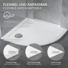 LuxeBath Duschwanne 80x80 cm Weiß mit Ablaufgarnitur, Produktbild-Vorschau 4