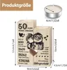 Matrimonio d'oro 50° anniversario portacandela in legno Anteprima dell’immagine prodotto 3
