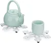 Relaxdays Topfuntersetzer Schneeflocke 2er Set, HBT: Produktbild-Vorschau 1