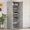 vidaXL Schuhschrank mit Regal Grau 80 x 35,5 x 180 cm Produktbild-Vorschau 2