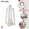 KOTARBAU® Lanterne en bois blanche 20 x 20 x 41 cm Lanterne Voir les images du produit 4