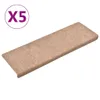 Tappetini per scale 5 pz. Marrone 65x25 cm in tessuto non Anteprima dell’immagine prodotto 8
