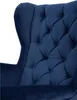 Dunkelblau Ohrensessel aus Velours Falco 86 cm Sessel mit Produktbild-Vorschau 3