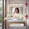 Vrygle LED Badspiegel 100x70 cm mit Beleuchtung, Bluetooth, Produktbild-Vorschau 9