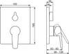 Hansa Polo, complete badset, chroom, 1 stuk. Productafbeelding-voorbeeld 2