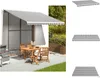vidaXL Markisenbespannung Anthrazit und Weiß 4x3 m -  Produktbild-Vorschau 1
