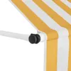 vidaXL Marquise rétractable Manuelle 100 cm Orange/Blanc Voir les images du produit 12