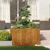 vidaXL květináč Rusty 120x80x80 cm Ocel odolná proti Náhled obrázku produktu 1