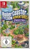 The image shows the game box for RollerCoaster Tycoon Adventures Deluxe for Nintendo Switch. Produktbild-Vorschau