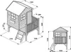 Kinderspielhaus mit Rutsche und Leiter Spielhaus Produktbild-Vorschau 4