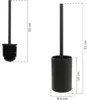 Szczotka toaletowa wolnostojąca stal nierdzewna H 37 cm Podgląd zdjęcia produktu 2