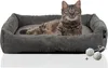 Katzenbett Cordstoff mit Spielkugelset, Farbe:grau, Produktbild-Vorschau 8