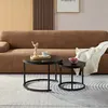 Home Heaven® Couchtisch Rund Schwarz 2er Set - Runder Couch Produktbild-Vorschau 3
