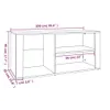 Schuhregal Braun Eichen-Optik 100x35x45 cm Holzwerkstoff Produktbild-Vorschau 8