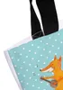 Mr. & Mrs. Panda Tote Bag Fuchs Gitarre - Türkis Pastell - Produktbild-Vorschau 3