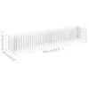 vidaXL Gabbione letto rialzato Acciaio zincato 180×30×30 cm Anteprima dell’immagine prodotto 7