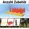 YZNAHRE 6er Steckhürdenset 12 Kegel + 6 Stangen Agility Produktbild-Vorschau 4