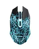 A black gaming mouse with blue lightning-like accents and a white scroll wheel. Produktbild-Vorschau