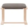 vidaXL Fußhocker Taupe 51x41x40 cm Stoff Produktbild-Vorschau 4
