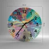 Wanduhr - Rund - Glasuhr - Abstraktion modern - 30x30cm - Produktbild-Vorschau 3
