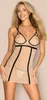Nudelia y Kleid mit Tanga - Hautfarben/Schwarz Produktbild-Vorschau 4