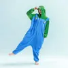 Onesie Kigurumi pigiama Super Mario Luigi costume Anteprima dell’immagine prodotto 2