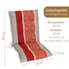 A chair cushion with dimensions and specifications shown. Produktbild-Vorschau